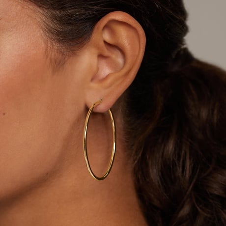 2mm Large Perfect Hoop Earrings