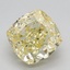 2.29 Ct. Fancy Intense Yellow Cushion Lab Grown Diamond