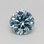 0.36 Ct. Fancy Intense Blue Round Lab Grown Diamond