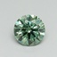 0.51 Ct. Fancy Vivid Green Round Lab Grown Diamond