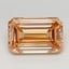 4.01 Ct. Fancy Intense Yellowish Orange Emerald Lab Grown Diamond