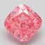 2.05 Ct. Fancy Vivid Pink Cushion Lab Grown Diamond