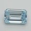 1.10 Ct. Fancy Intense Blue Emerald Lab Grown Diamond