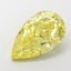 8.04 Ct. Fancy Intense  Yellow Pear Lab Grown Diamond