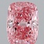 1.75 Ct. Fancy Vivid Pink Cushion Lab Grown Diamond