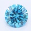 1.21 Ct. Fancy Vivid Blue Round Lab Grown Diamond