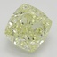 3.51 Ct. Fancy Light Yellow Cushion Diamond