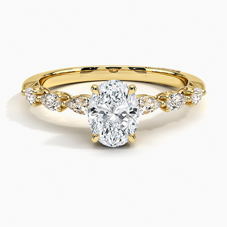 Tacori Sculpted Crescent Engagement Ring