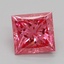 1.07 Ct. Fancy Vivid Pink Princess Lab Grown Diamond