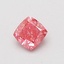 0.51 Ct. Fancy Vivid Pink Cushion Lab Grown Diamond