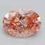 2.34 Ct. Fancy Vivid Pink Oval Lab Grown Diamond