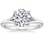 18K White Gold Reverie Ring with Surprise Sapphire Accents, smalltop view