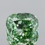 1.00 Ct. Fancy Vivid Green Cushion Lab Grown Diamond
