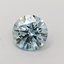 1.14 Ct. Fancy Vivid  Blue Round Lab Grown Diamond