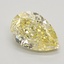 2.39 Ct. Fancy Intense Yellow Pear Lab Grown Diamond