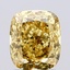 2.02 Ct. Fancy Vivid  Yellow Cushion Lab Grown Diamond