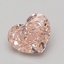 1.51 Ct. Fancy Intense Pink Heart Lab Grown Diamond