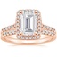 14KR Moissanite Odessa Diamond Ring (1/5 ct. tw.) with Sonora Diamond Ring (1/8 ct. tw.), smalltop view