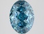 3.35 Ct. Fancy Vivid Blue Oval Lab Grown Diamond