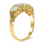 The Kaitlin Ring, smalltop view on a hand