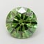 2.04 Ct. Fancy Vivid  Green Round Lab Grown Diamond