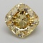 1.00 Ct. Fancy Intense  Yellow Cushion Lab Grown Diamond