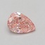 0.55 Ct. Fancy Vivid Pink Pear Lab Grown Diamond