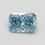 0.68 Ct. Fancy Vivid Blue Radiant Lab Grown Diamond