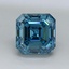 1.01 Ct. Fancy Vivid Blue Asscher Lab Grown Diamond