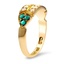 The Akiko Ring, smalltop view on a hand