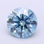 1.19 Ct. Fancy Vivid  Blue Round Lab Grown Diamond