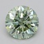 0.90 Ct. Fancy Green Round Lab Grown Diamond