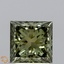 2.05 Ct. Fancy Vivid Green Princess Lab Grown Diamond
