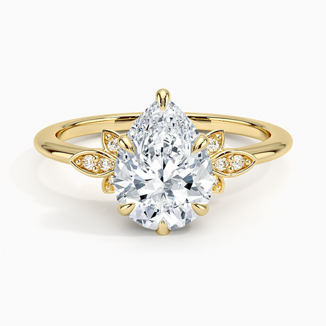 18K Yellow Gold Fiore Diamond Ring