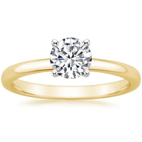 18K Yellow Gold 2mm Comfort Fit Bridal Set