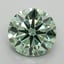 1.32 Ct. Fancy Vivid Pacific Green Round Lab Grown Diamond