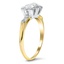 The Theo Ring, smalltop view on a hand