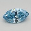 0.60 Ct. Fancy Vivid Blue Marquise Lab Grown Diamond