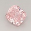 1.14 Ct. Fancy Vivid  Pink Cushion Lab Grown Diamond