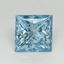 1.63 Ct. Fancy Vivid Blue Princess Lab Grown Diamond