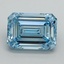 10.15 Ct. Fancy Vivid Blue Emerald Lab Grown Diamond