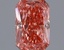 0.44 Ct. Fancy Vivid Pink Radiant Lab Grown Diamond
