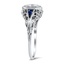 The Lucretia Ring, smalltop view on a hand