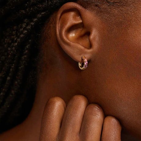 Luxe Sunset Ombre Hoop Earrings