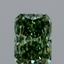 1.51 Ct. Fancy Vivid Green Radiant Lab Grown Diamond
