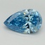 1.52 Ct. Fancy Vivid Blue Pear Lab Grown Diamond