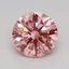 0.58 Ct. Fancy Vivid Pink Round Lab Grown Diamond