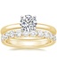18K Yellow Gold 2mm Comfort Fit Ring with Luxe Anthology Diamond Ring (2/3 ct. tw.)