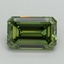 2.10 Ct. Fancy Vivid Green Emerald Lab Grown Diamond