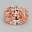 1.99 Ct. Fancy Intense Pink Oval Lab Grown Diamond